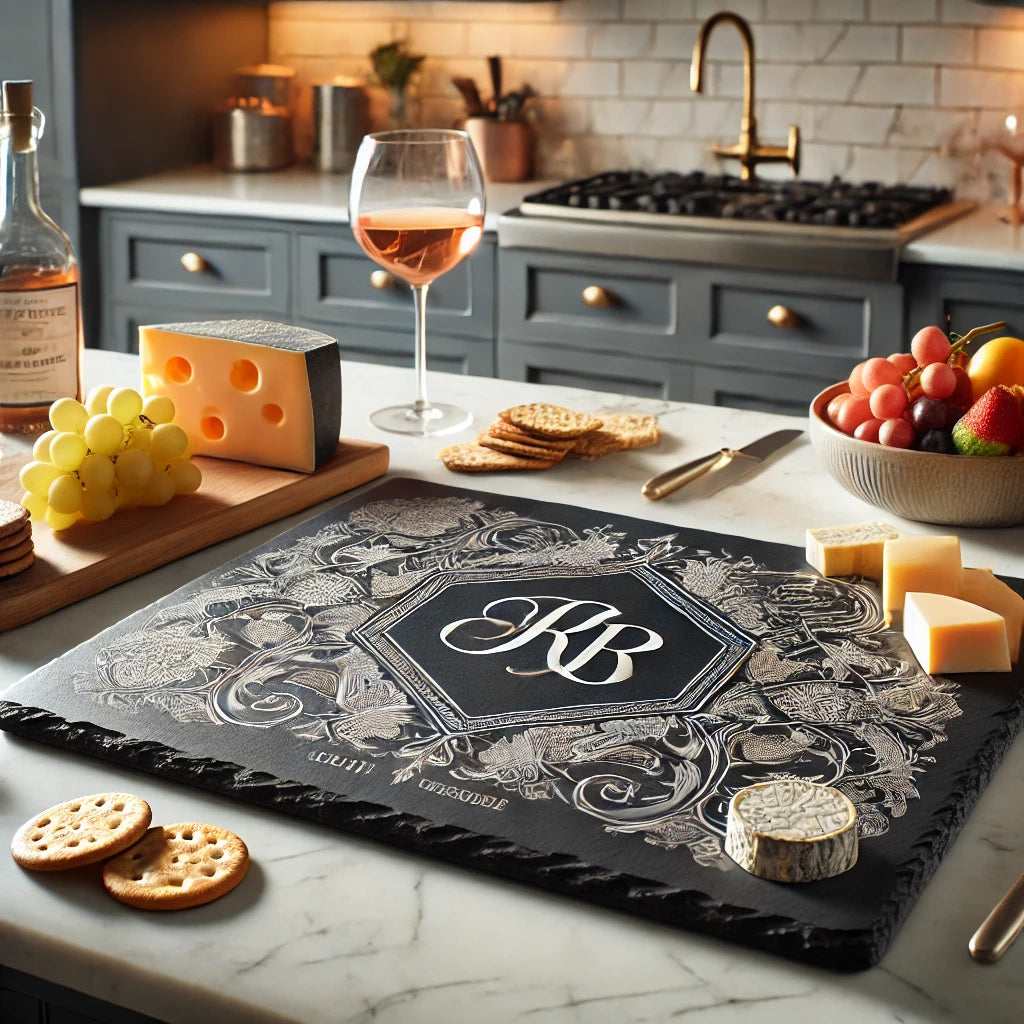 Custom slate charcuterie board