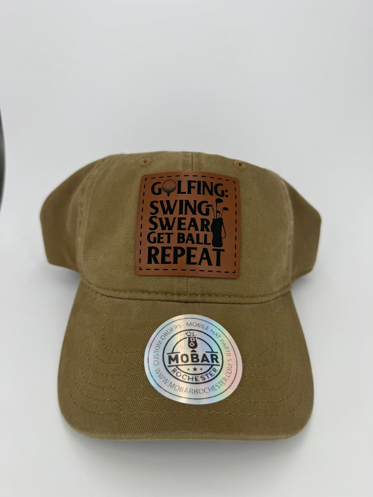 Swing, Swear, Repeat - Golf Buckle Hat