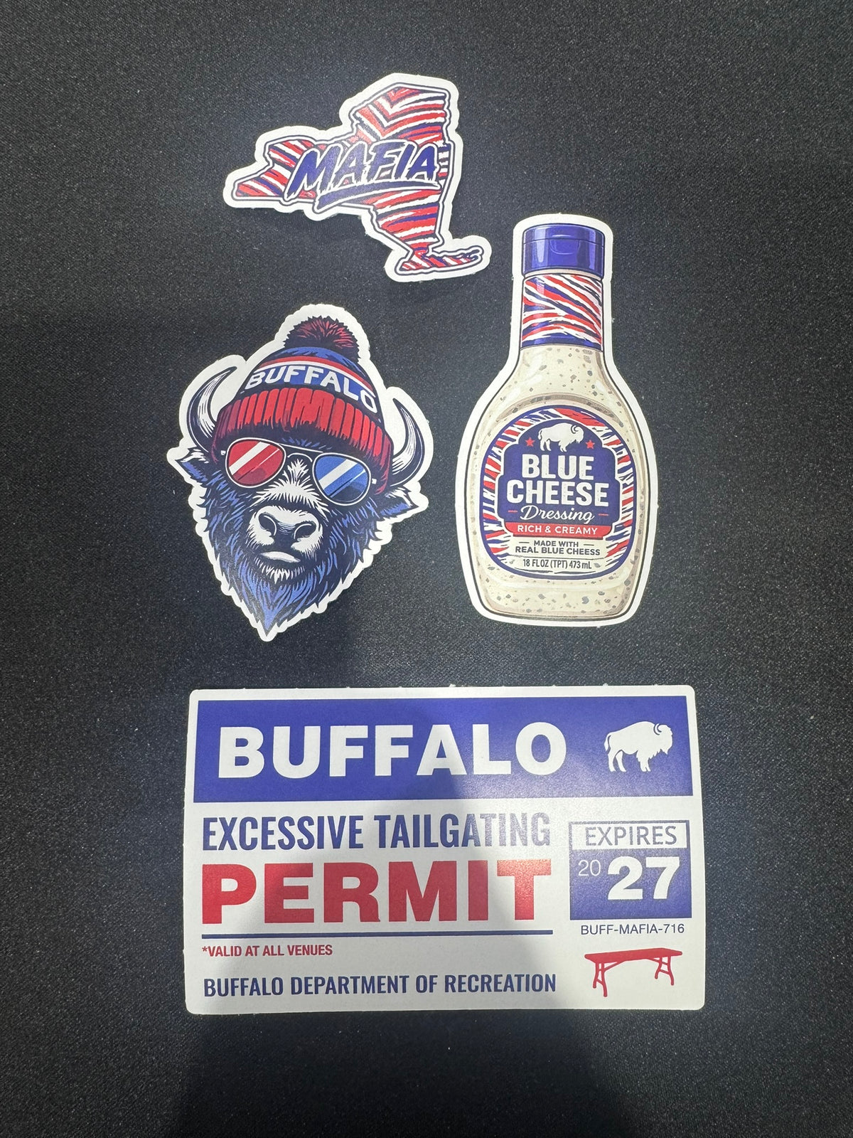 Buffalo Bills Mafia Vinyl Stickers, 4-pack